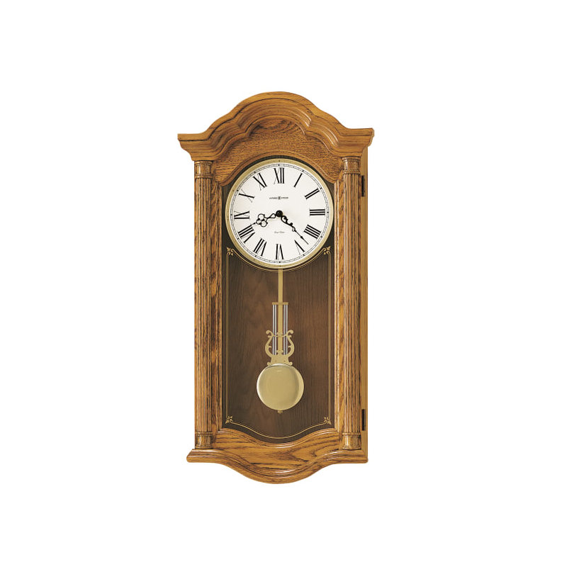 Wood Wall Clock, Gold Oak