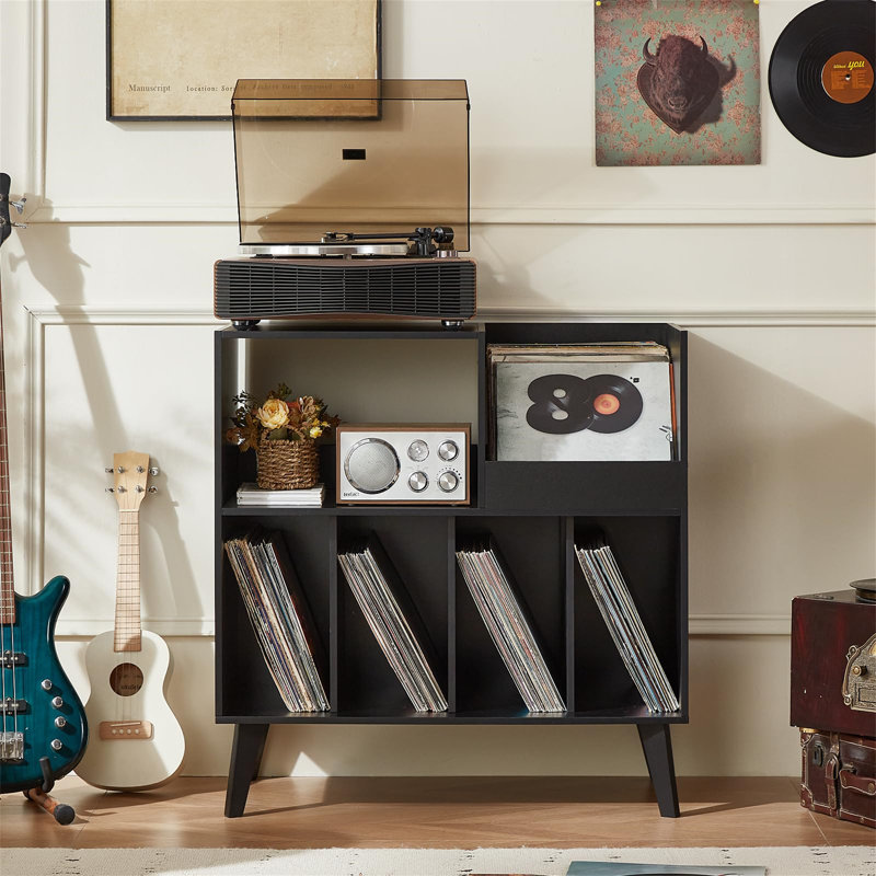 82.6cm H Media Shelves, Black