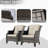 All-Weather PE Wicker Patio Armchair with Cushions, Fade & Rust Resistant, Indoor-Outdoor Use-1408866616