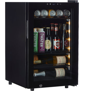 Réfrigérateur à vin encastré / encastré à une zone pour 80 bouteilles et 60 canettes