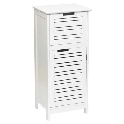 Miami Bathroom Storage Cabinet with Vented Door and Drawer
