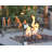 Elementi Manhattan 22" Square Fire Pit Glass Flame Guard