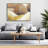 Starfish and Seashells Beach Canvas - Bathroom Blue Frame Decor