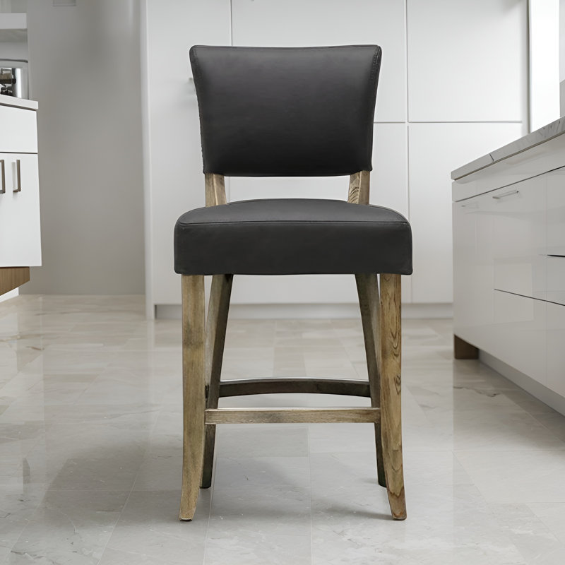 Tabouret de comptoir rembourré Ellea