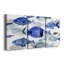 Fish Parade II - Toile tendue avec châssis de qualité supérieure - Prêt à être accroché-1013338863