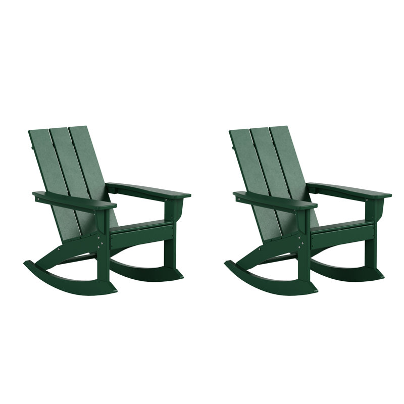Joubert Outdoor Adirondack Set, Dark Green
