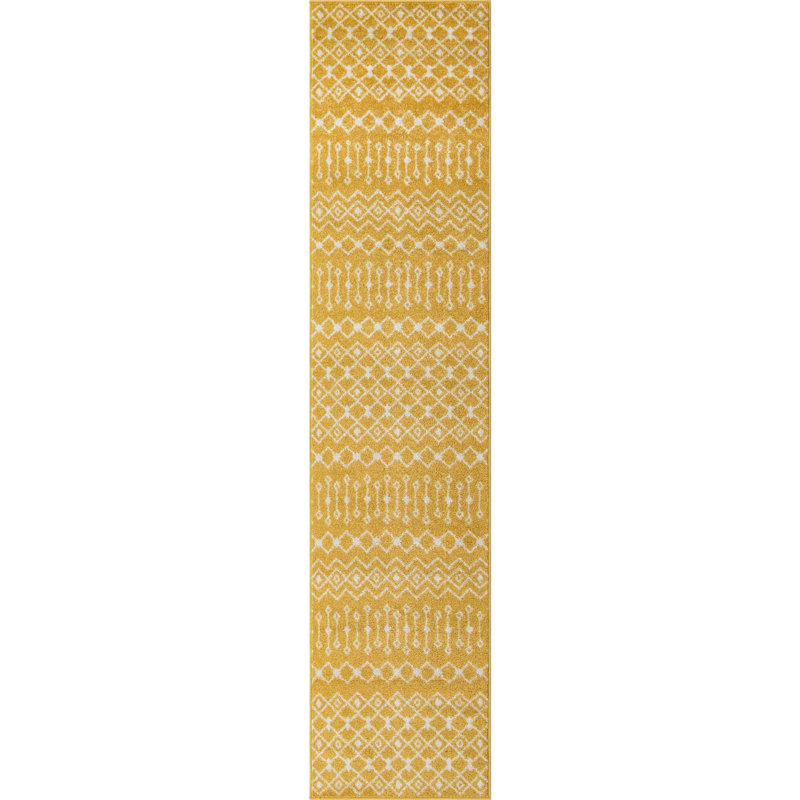 Geometric Indoor Rug, Runner 2'7" x 12'