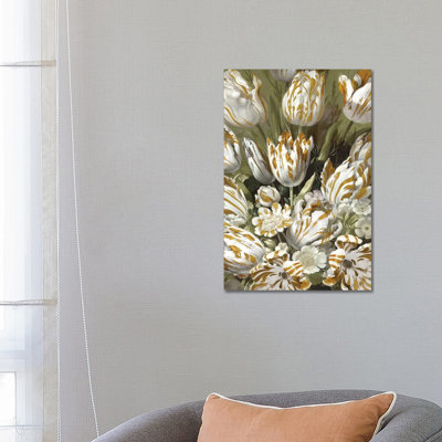 Golden Tulip Bouquet by Angela McQueen - Wrapped Canvas Gallery-Wrapped Canvas Giclée