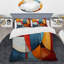 Ensemble de housse de couette en microfibre / polyester Cubism-1555787382