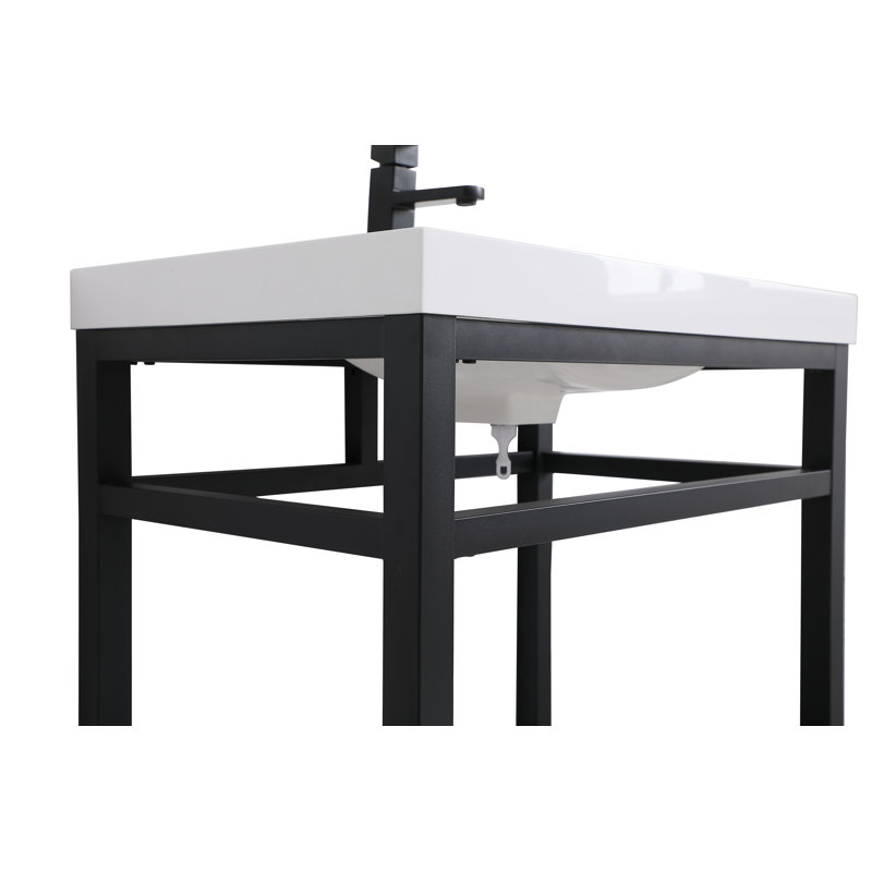 Ensemble de meuble-lavabo simple 30 po Raya, Noir