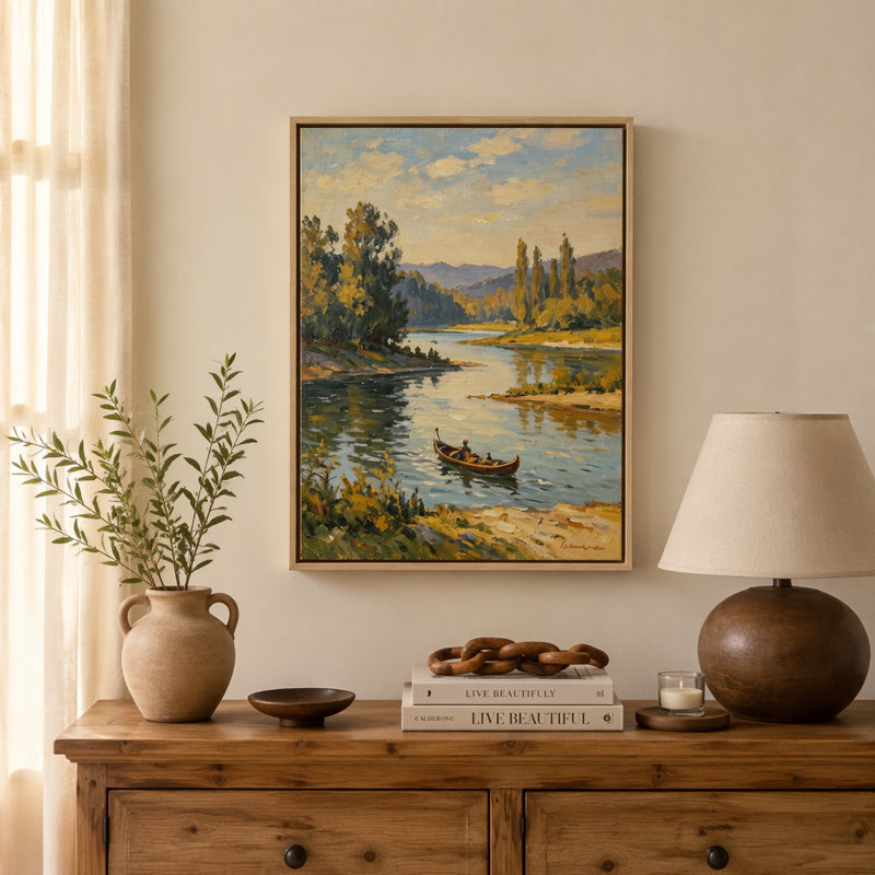 Cadre photo toile flottante naturel, Beige, 18 po x 24 po, 18 po x 24 po, Rectangulaire