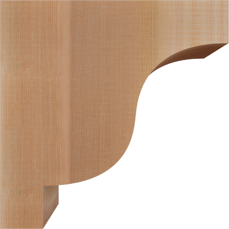 Newport Corbel, H 12 po x l 3,5 po x P 12 po, Cèdre rouge, Lisse