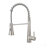 Commercial Black Kitchen Faucet with Pull-Out Sprayer, Single Handle for Easy Control and Modern Design-130630193