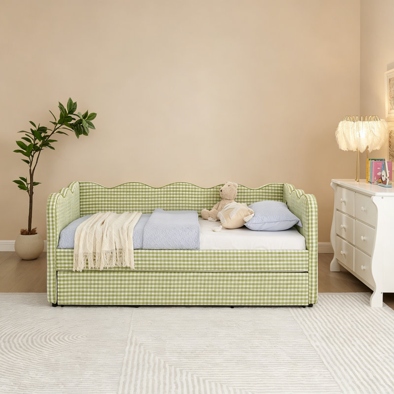 Lit de jour Cozy Gingham, Vert