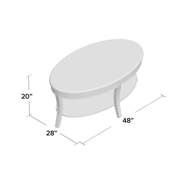 Table basse avec rangement Anniemae Allicen