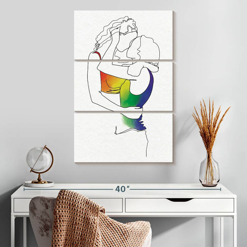 Lesbians In Love, 32" H x 20" W