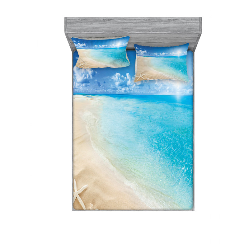 Microfiber Sheet Set, Queen Sheet Set with Fitted Sheet