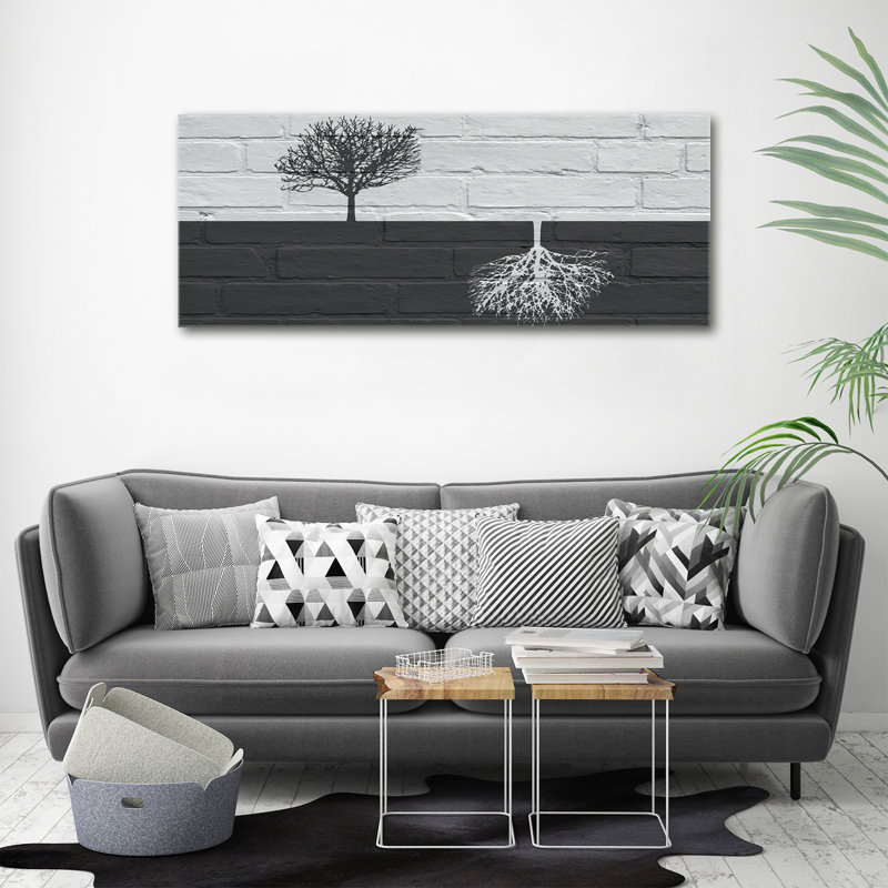 Trees On The Wall - No Frame Print on Canvas