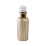 Sagebrook Home 15" Frances Small Quartz Crystal Cluster Glass Bottle