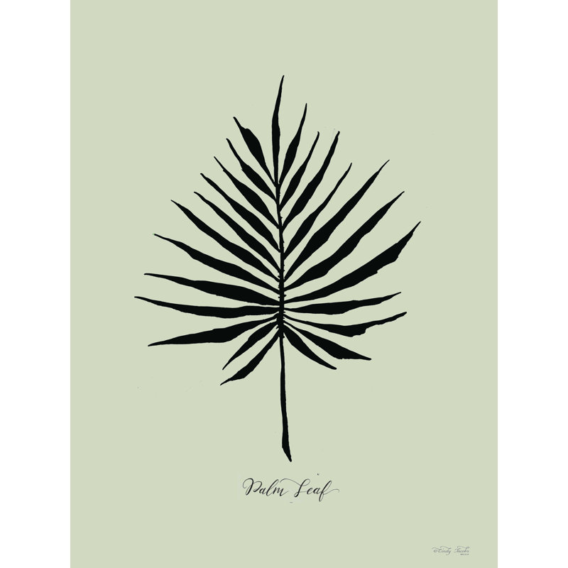 «Ebony Palm IV» par Cindy Jacobs - impression sur toile tendue, H 16 po x l 12 po