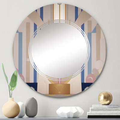 Ingred - Miroir mural moderne rond