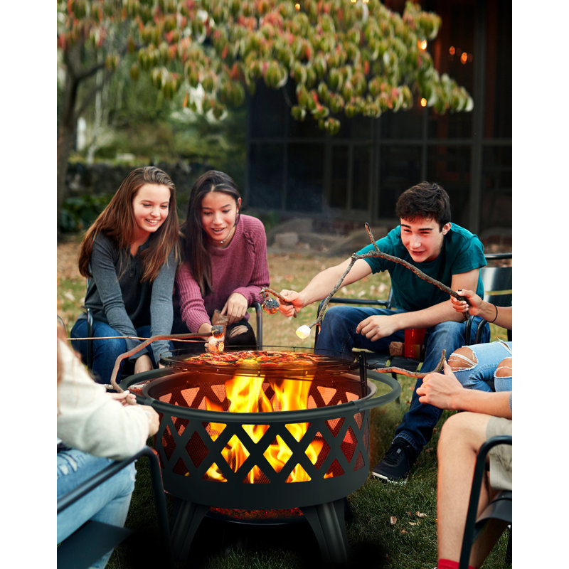 VORTEXTOVE 29.9'' W Portable Charcoal Grill