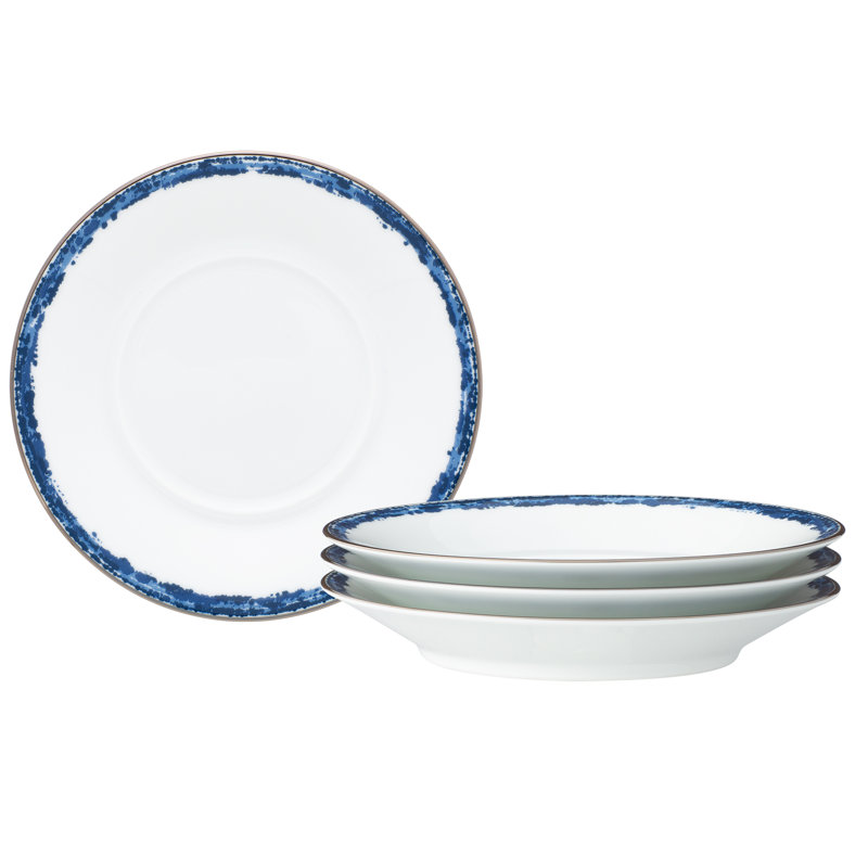 Noritake Rill Saucers, 6", Blue