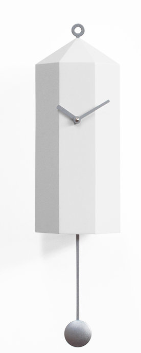 Beckstead Wood Wall Clock, White