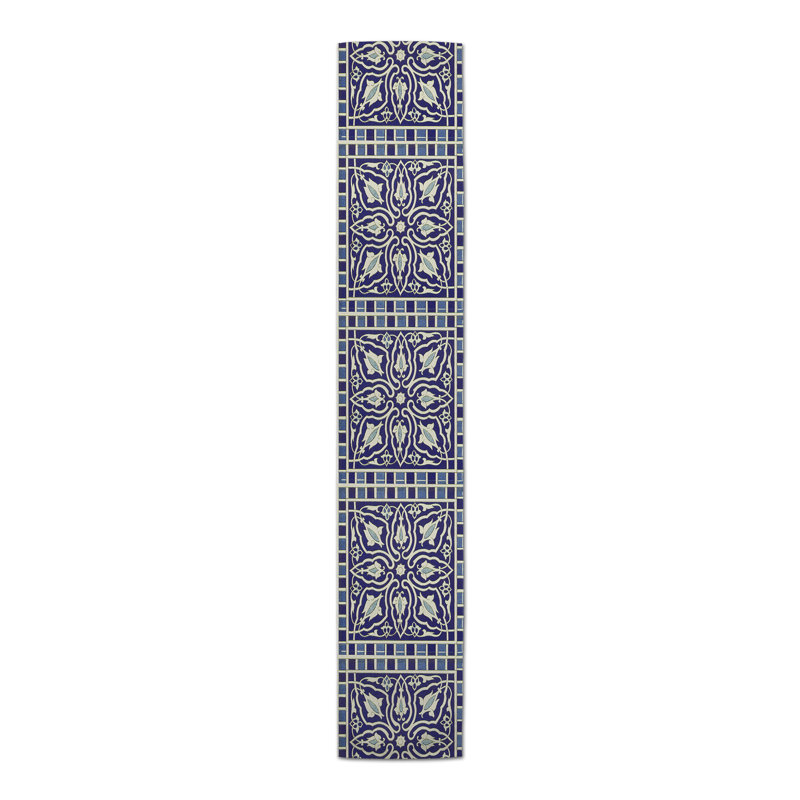 Caetana Rectangle Polyester Table Runner, 90" x 16"