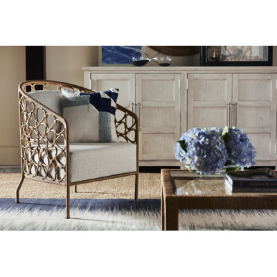 Fauteuil demi-tonneau en polyester 26 po Adalard