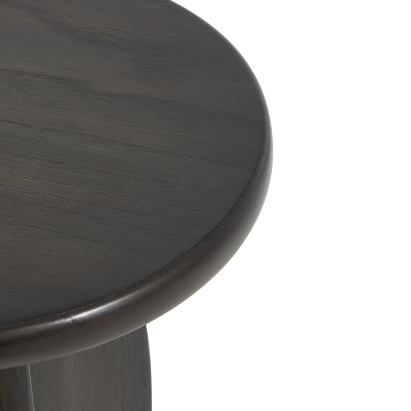 Ensemble de tables de bout en bois massif Atiye, Noir