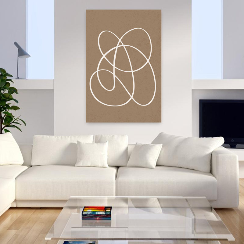 Art mural moderne abstrait minimaliste, H 48 po x l 32 po