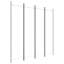 vidaXL 4-Panel Room Divider White 78.7"x78.7" Fabric-94826623-88446023-88446018