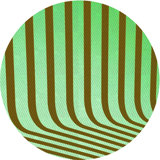 Tapis vert à rayures Brishon