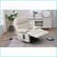 Fauteuil inclinable électrique surdimensionné inclinable, inclinable électrique en tissu avec télécommande Poche latérale | Gris clair