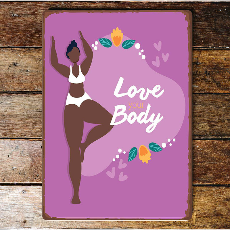 People Wall Decor on Metal, 25cm H x 20cm W