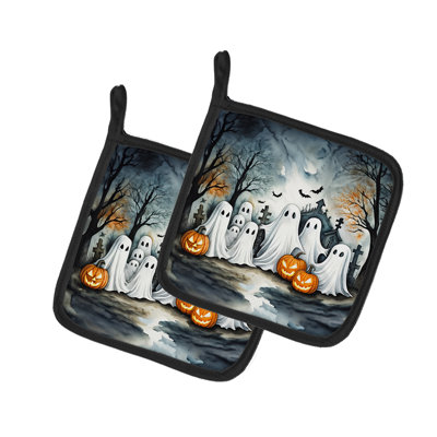 Paire de poignées fantômes fantômes d'Halloween