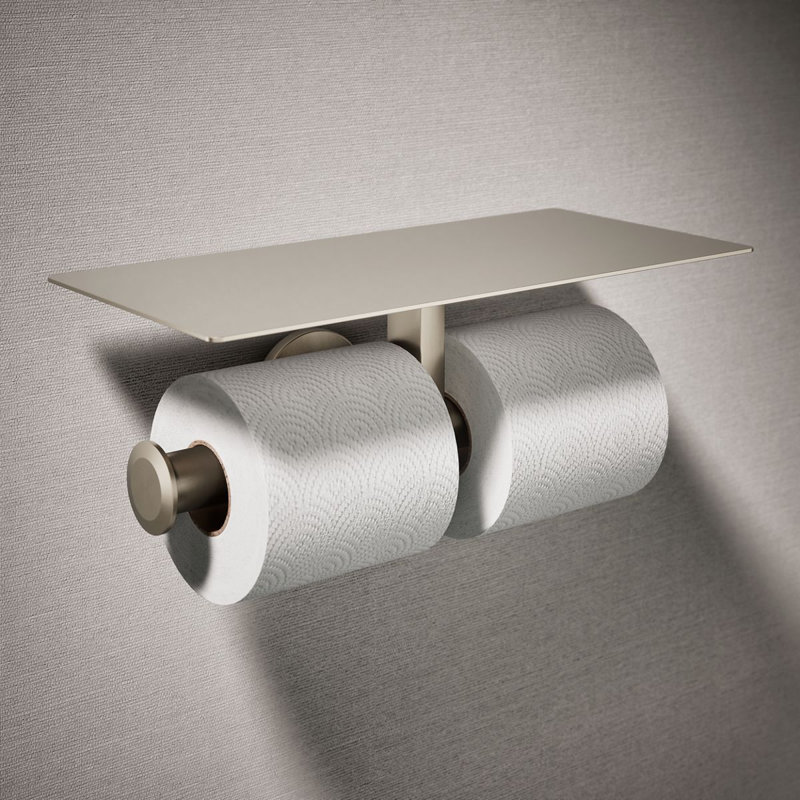Components™ Covered Double Toilet Tissue Holder, Bronze