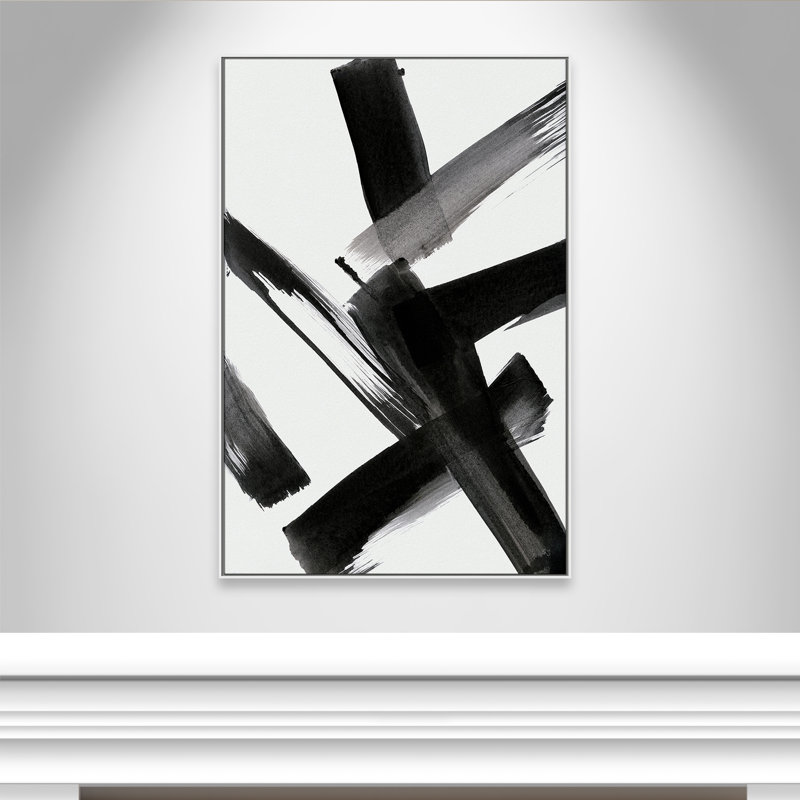 «Black Magic II» par Susan Jill, H 61,5 po x l 41,5 po x P 2 po, Blanc