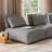 Aukeem 37'' Wide Extendable Armless Chair-877825154