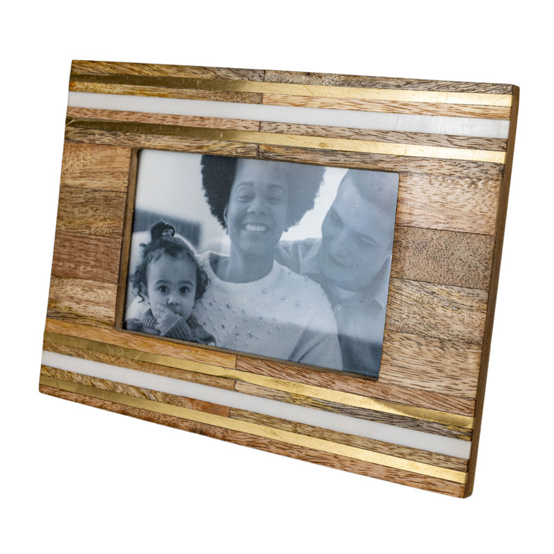 Cadre pour photo simple 4 "x 6" en laiton