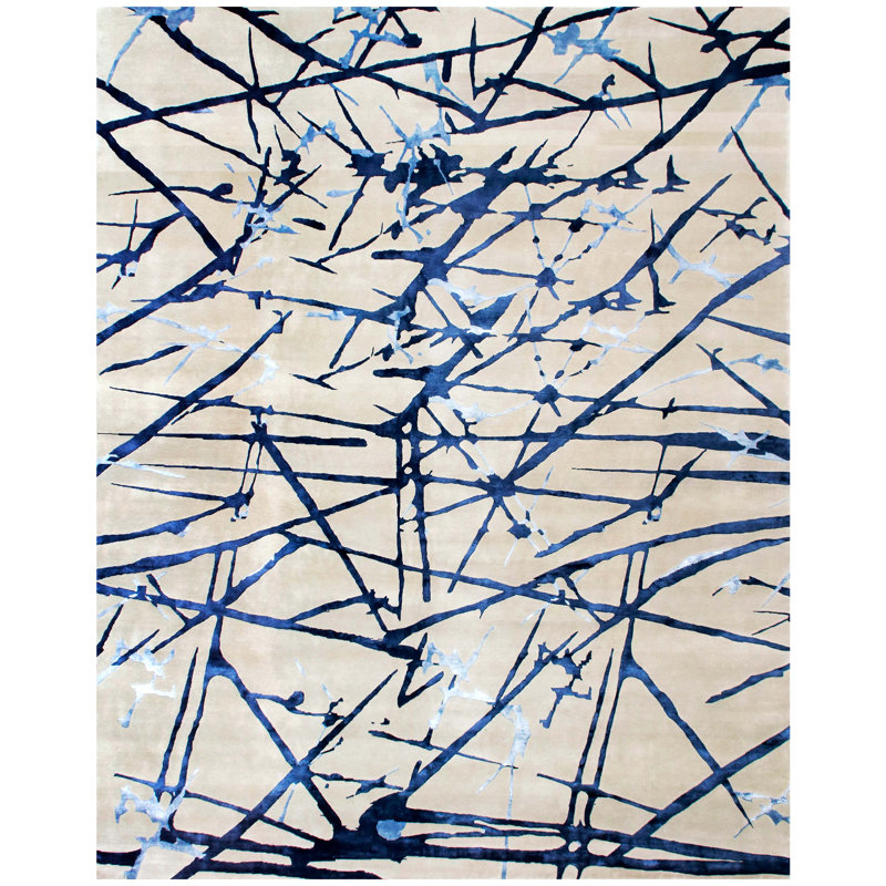 Abstract Indoor Rug, Rectangle 8' x 10'