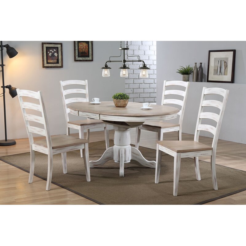 Sand & Stable Bonas Extendable Solid Wood Dining Table & Reviews | Wayfair