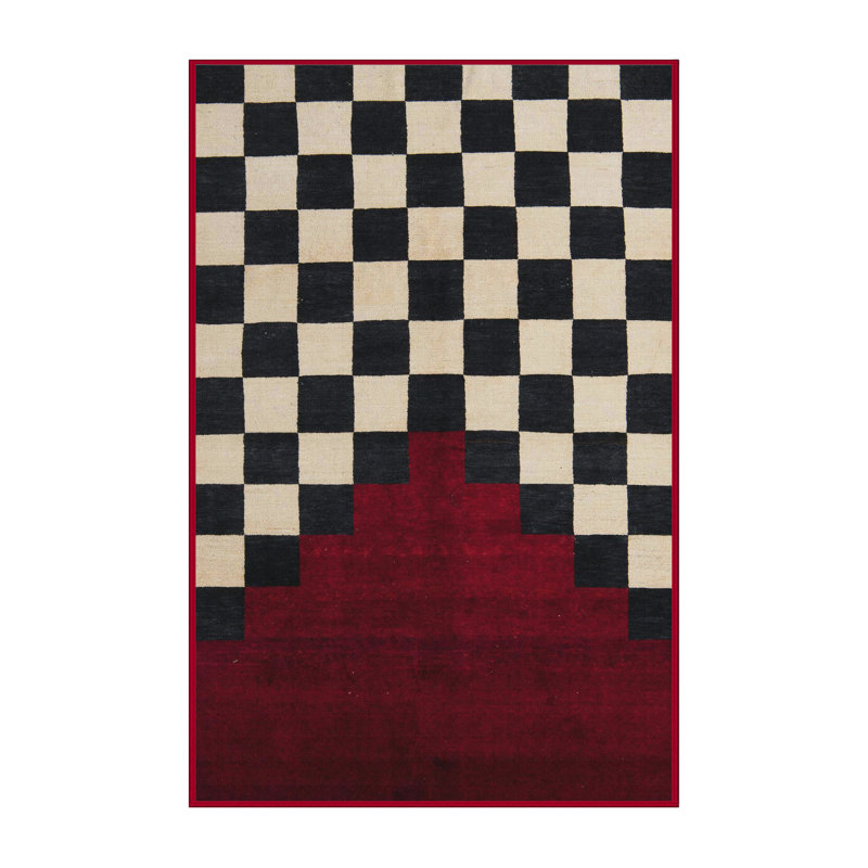 Tapis abstrait moderne 5252, Rectangle 7 pi x 10 pi