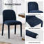 Chaise rembourrée moderne en tissu neutre à dossier courbé-696817101-696817102