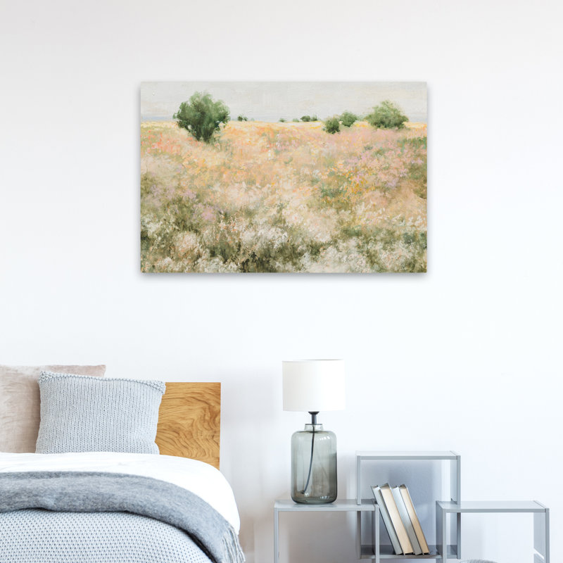 Contemporain et champ de liberté champêtre, H 36 po x l 24 po