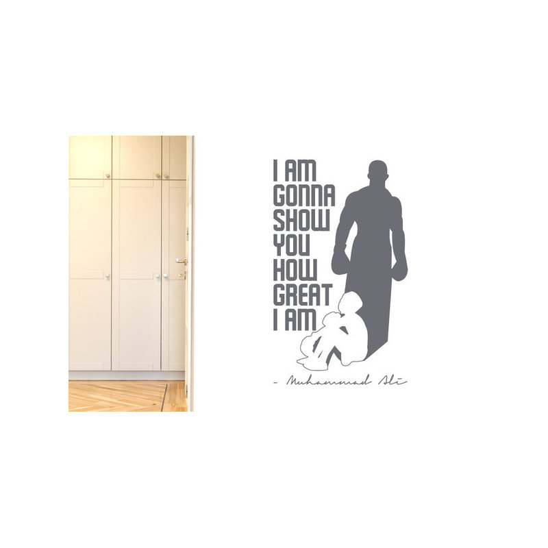 Non-Wall Damaging Wall Decal, Grey, Large
