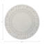 Raffia Amagansett White Vegan Leather Round Coasters