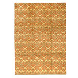 Hand Knotted Area Rug in Terracota