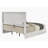 Esther White & Silver High Gloss Queen Bed W/LED